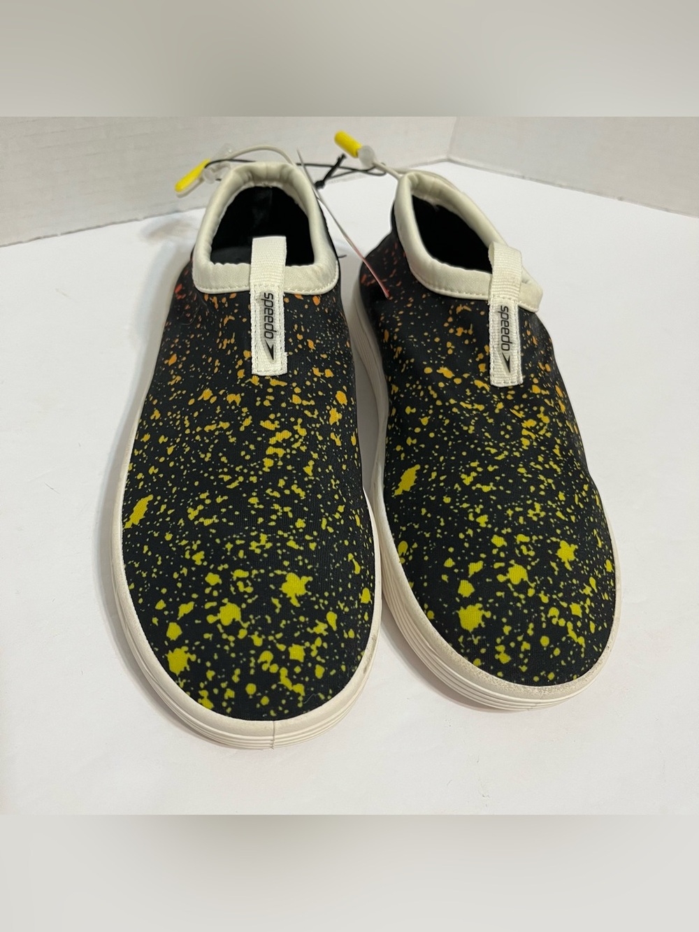 Speedo Surfwalker Rush Slip On Water Shoes Black & Yellow Speckled Women’s 8